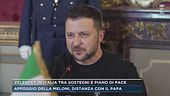 Zelensky in Italia tra sostegni e piano di pace