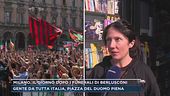 Milano, il giorno dopo i funerali di Berlusconi