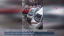 Roma, voragine sull'asfalto per il maltempo