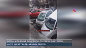 Roma, voragine sull'asfalto per il maltempo