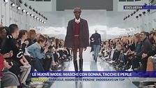 Le nuove mode: maschi con gonna, tacchi e perle