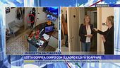 Lotta corpo a corpo con il ladro e lo fa scappare