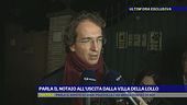 Parla il notaio all'uscita della villa della Lollo