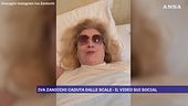 Iva Zanicchi caduta dalle scale