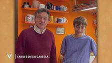 Fabio Caressa e il figlio Diego