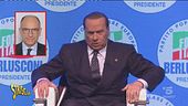 Berlusconi imita Letta, ma sembra il Gabibbo