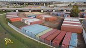 Roma, container nel parco archeologico
