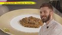Risotto all'aglio nero e muffa di capra dei fratelli Vergine