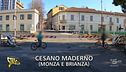 Cesano Maderno, passaggio a livello con pericolo