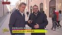Jimmy Ghione nell'ospedale abbandonato dell'Aquila