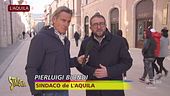 Jimmy Ghione nell'ospedale abbandonato dell'Aquila