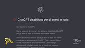 ChatGPT, l'intelligenza artificiale bloccata in Italia. Ecco perché