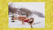 Yoga sulla neve con Michelle e Gerry