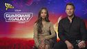 Trombetta a Hollywood con Zoe Saldana e Chris Pratt
