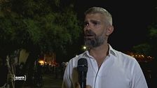 La protesta per il rigassificatore a Piombino