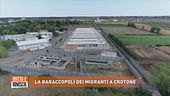 La baraccopoli del migranti a Crotone