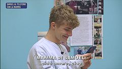 Samuel al telefono con la mamma - 21 settembre