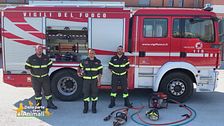 Totò salvato dai vigili del fuoco