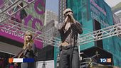 Maneskin, esibizione a sorpresa a Times Square