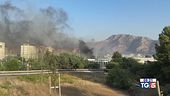 Incendi in Sicilia Trombe d'aria al nord
