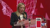 Meloni sul palco Cgil No al salario minimo