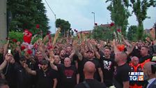 Silvio Berlusconi, omaggio dei tifosi del suo Milan