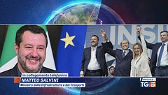 In collegamento Matteo Salvini ricorda Silvio Berlusconi