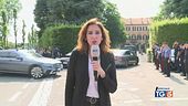 Il rientro del feretro di Silvio Berlusconi a Villa San Martino