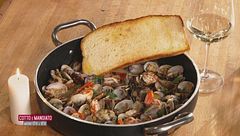 Padellata  di vongole e gamberi al limone