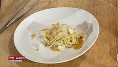 Spaghettone freddo Gamberi Pistacchi e Pecorino Romano