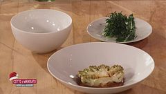 Cheesecake variegata al torrone e Broccolo  Trentingrana Cacao e Peperoncino