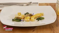 Luccio in vasocottura Sedano rapa Agretti e salsa al Wasabi