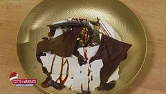 Carpaccio di salmone con caprino  dragoncello e pan brioche e Montebianco classico