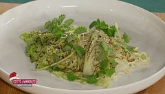 Trota salmonata sotto verza croccante