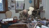 Umberto, il liutaio più anziano