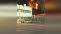 Fabbrica in fiamme, allarme a Novara