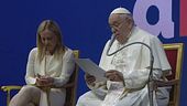 Papa e Meloni, i figli sono futuro
