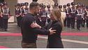 Zelensky a Roma, l'Italia è con Kiev