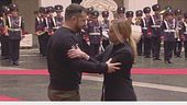 Zelensky a Roma, l'Italia è con Kiev