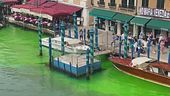 Il Canal Grande si tinge di verde
