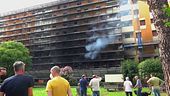 Inferno di fuoco a Roma, un morto