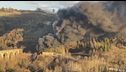 Inferno di fuoco in galleria a Urbino