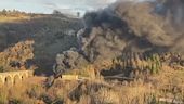 Inferno di fuoco in galleria a Urbino
