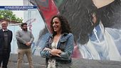 Un murales per la Brignone