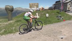 Una gara di mountain bike