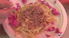 Le rose in cucina