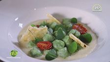 Gnocchetti con erbette di montagna