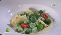 Gnocchetti con erbette di montagna