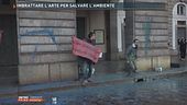 Imbrattare l'arte per salvare l'ambiente