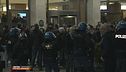 Napoli: l'uscita dall'albergo dei tifosi dell'Eintracht